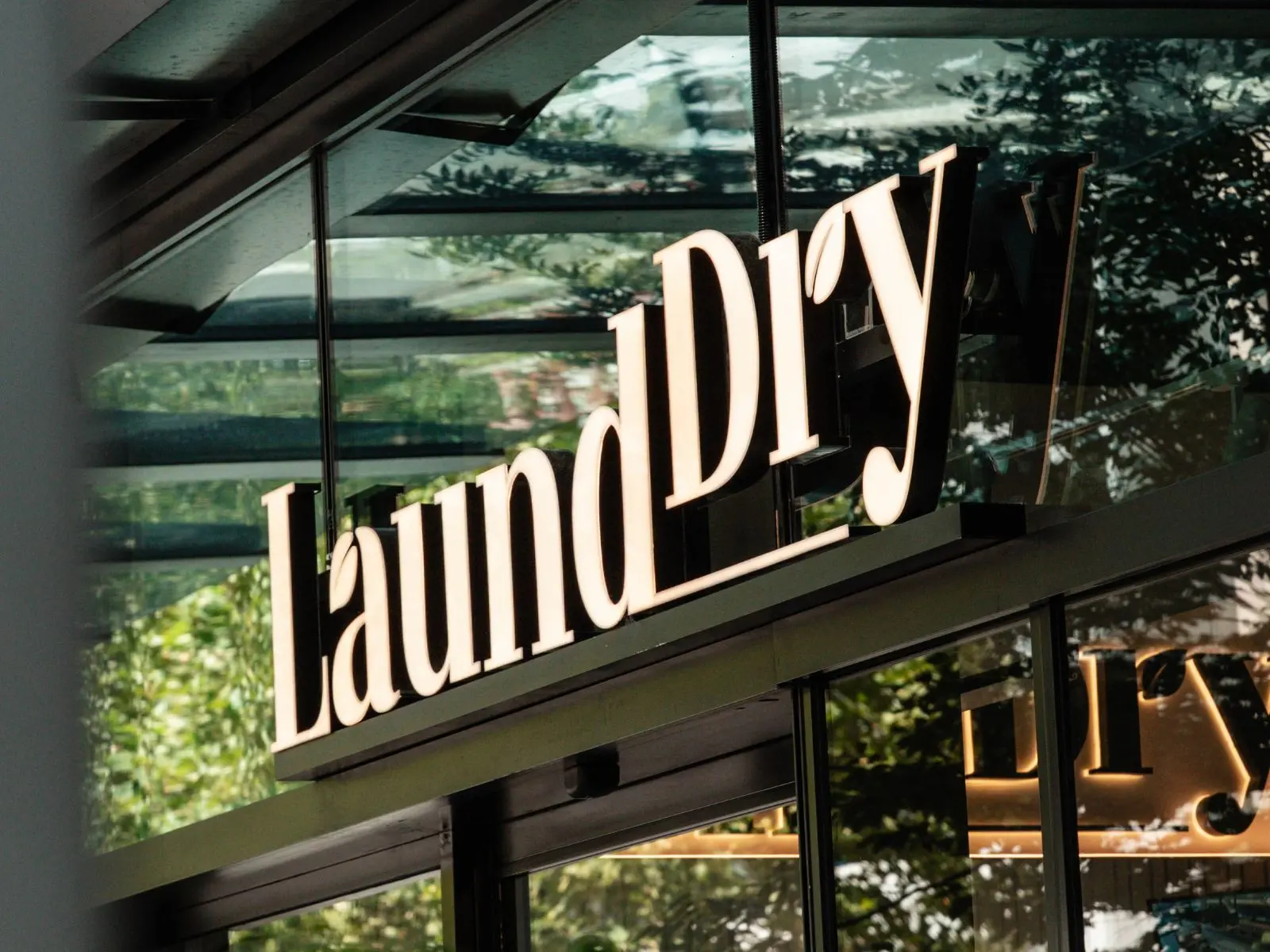 Inside the LaundDry laundromat at Wentworth Point